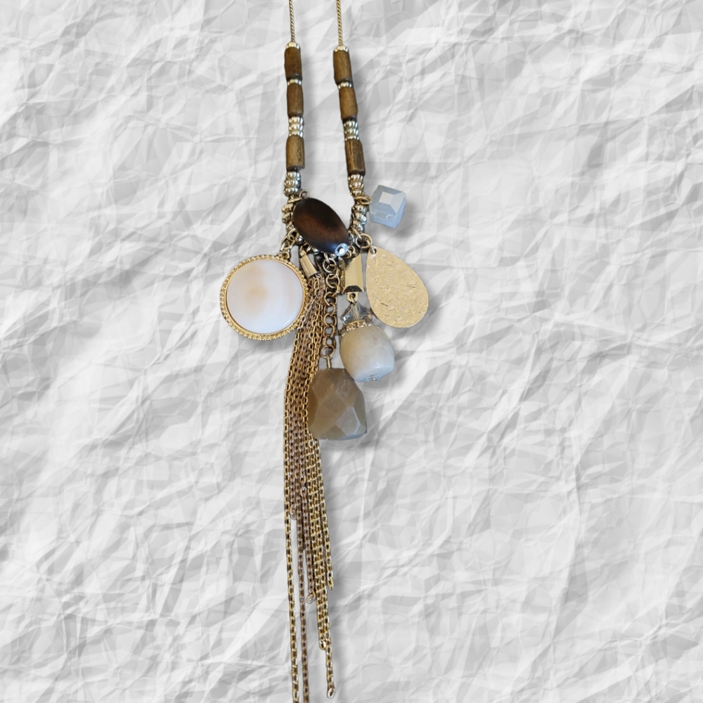 Lane Bryant Multi Charm Long Necklace